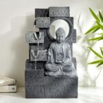 Home Centre Corsica Alpine Polyresin Buddha Fountain – 26x18x44cm