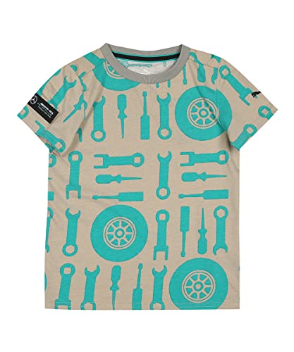 Puma Unisex-Kid MAPF1 Pre-School AOP Tee, Birch Tree, 92 (53849407)