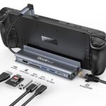 7-in-1 USB C PD Ethernet Hub Dongle with 4K 60Hz HDMI, Ethernet 100W PD