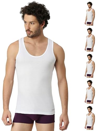 VIP Frenchie Oxy Round Neck Men’s Cotton Vest (Pack of 6-85Cm)