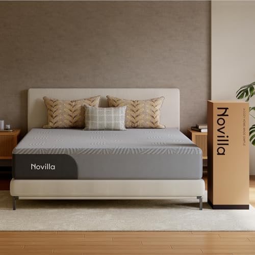 Novilla Mattress Gel Memory Foam 8 Inch Cooling Comfort Queen 10 Year