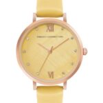 French Connection Analog Yellow Dial Women’s Watch-FCN00065C