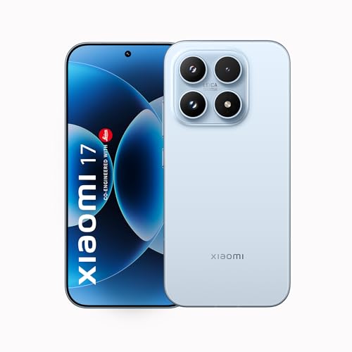XIAOMI 17 (12GB/512GB)|50MP Leica Triple Camera|Snapdragon 8 Elite Gen 5|6.3″ CrystalRes 1-120Hz AMOLED|6330mAh Battery|100W HyperCharge HyperOS 3|3500nits Display| Ice Blue Edition