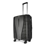 Aristocrat Airpro Medium Size (Check-in) Hard Case Trolley Bag, 8 Wheels, Polypropylene Case Luggage, Combination Lock, Travel-Friendly, for Men & Women, 3-Year Global Warranty, 66 cm, Jet Black