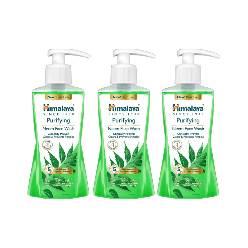 HIMALAYA Purifying Neem|Clinically proven to fight against acne and pimples|Gently cleanses|100% naturally derived Neem Face Wash(600 ml)