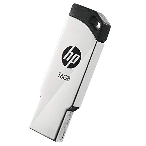 HP v236w 16GB USB 2.0 Pen Drive, Metal Silver