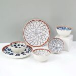 Amazon Brand – Solimo Ceramic Bowls and Plates Set, 6 Piece (4 Bowls + 2 Plates) | Microwave & Dishwasher Safe | for Snacks, Soup, Salad & Desserts | BPA & Lead-Free | Burnt Sienna