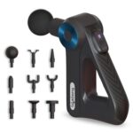Lifelong Gun Massager for Pain Relief with 9 Massage Heads Massage Gun Machine for Full Body – Gun Massager Rechargeable with 9 Speed Levels & Easy-Grip Handle for Muscle Massage of Back, Neck, Shoulder, Hand, Foot & Leg