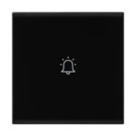 Legrand Lyncus 6A 2M Touch Bell Push Switch | PMMA Mechanism, Electronic Enclosure, Polycarbonate | Suited for Office, Hotel, Residence (Pack of 1, Black)
