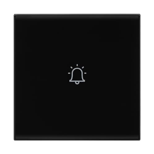 Legrand Lyncus 6A 2M Touch Bell Push Switch | PMMA Mechanism, Electronic Enclosure, Polycarbonate | Suited for Office, Hotel, Residence (Pack of 1, Black)