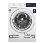 Electrolux 8kg 5 Star Front Load Washing Machine, AutoSense Technology, Full Load Vapour Wash, Hygienic Care, EcoInverter Motor, UltimateCare 300, EWF8024D3WB, White
