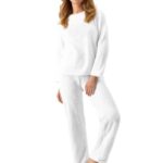 KOTTY Women’s Velvet Winter Co-ord Set | Warm Track Suit with Sweatpants & Pullover-KTTWINTERSET179S