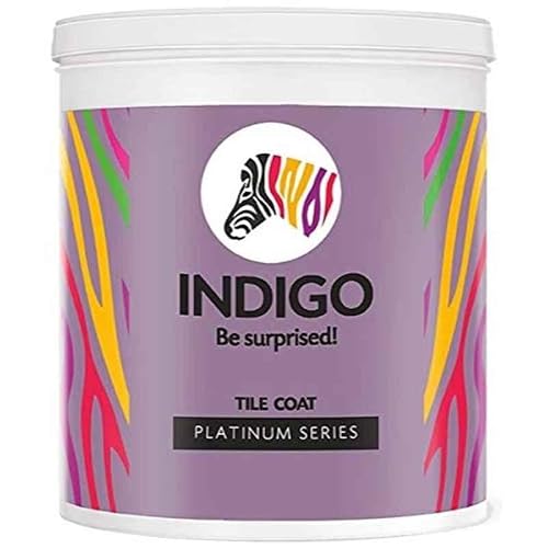 Indigo Tile Coat Platinum Series – Premium Roof Tile Coating | Vibrant Non-Fading Colours | Rich Sheen Finish | Anti-Fungal & Water-Resistant | Exterior Use | 10 L Spl Flame Red