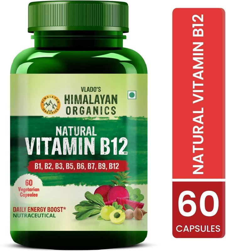 Vlado’s Himalayan Organics Plant Based Vitamin B12 Natural(60 Capsules)