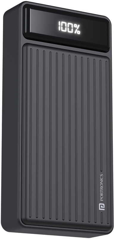 Portronics 20000 mAh 22.5 W Compact Power Bank(Black, Lithium Polymer, Fast Charging for Mobile, Tablet, Speaker, Earbuds)