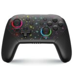 NITHO COSMOS Wireless Controller for PC, Windows, Switch, iOS, Android, Gaming Gamepad with Dynamic RGB Lights | 6-Axis Motion Sensor | Programmable Turbo | Dual Vibration | Lightweight