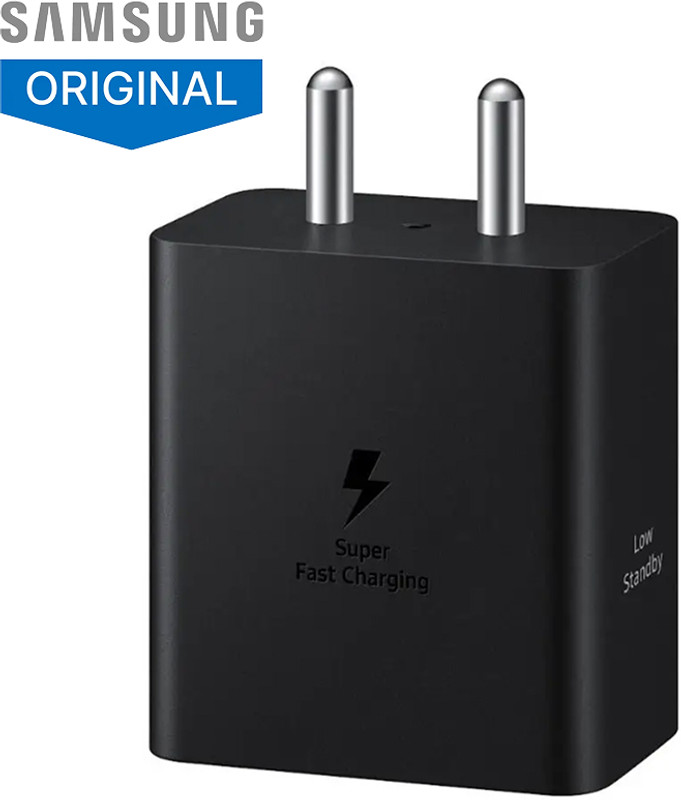 Samsung 45 W GaN 3 A Wall Charger for Mobile(Black, Cable Included)