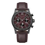 Police Quartz Multifunction Maroon Dial Brown Leather Strap Watch for Men – PLPEWJF0006203