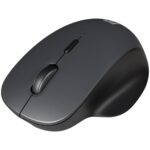 Portronics ToadGo Wireless Rechargeable Bluetooth Mouse with Thumb Rest Support, (Bluetooth + 2.4 GHz) Connectivity, Rechargeable Battery, Adjustable Dpi, Noise-Free Clicking, Wide Compatibility