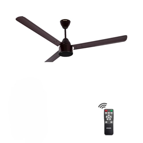 EcoLink AiroMax BLDC 1200mm Ceiling Fan – Brown | Power-Saving BLDC Technology | High Airflow Performance | Low Noise | 2-Year Warranty | Pack of 1