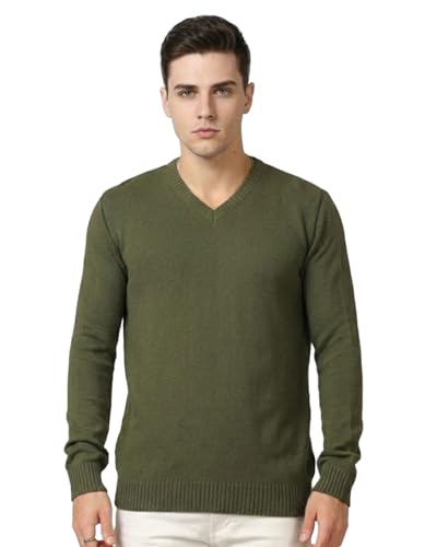 AWG ALL WEATHER GEAR Men’s Woolen V-Neck Full Sleeve Sweater