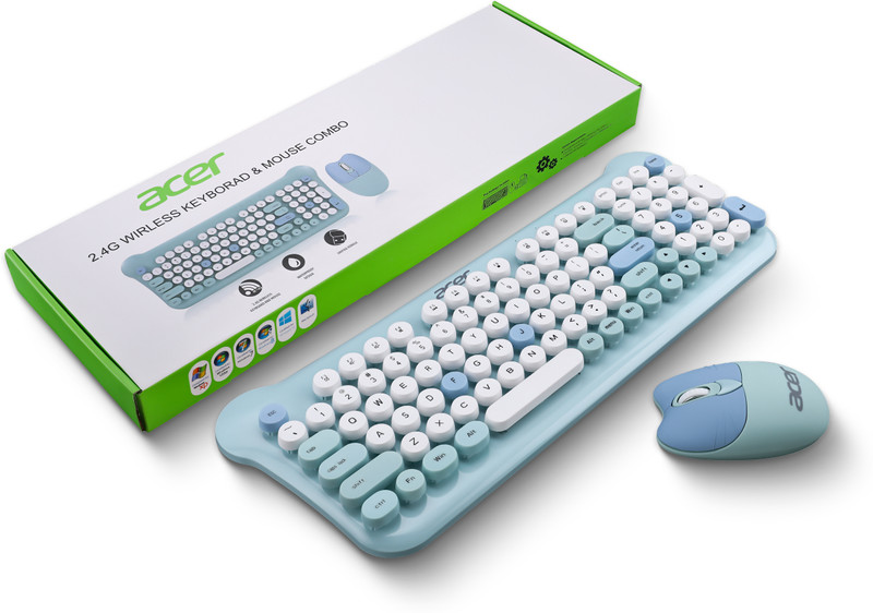 Acer cuteo Combo Set(White, Blue)