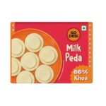 GO DESi Milk Peda – 150 grams | 66% Khoa | No Artificial Flavours | Sweets | Doodh, Malai Peda