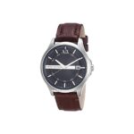 Armani Exchange Mens Analogue Leather Watch – AX2133I (Blue_Free Size)