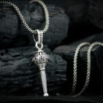SYRMA SMA-PEN-HANUMAN-RAM-GADA-2 Silver Stainless Steel