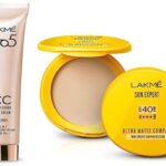 LAKMÉ Sun Expert Ultra Matte Spf 40 Pa+++ Compact, 7G And Lakmé 9 To 5 Complexion Care Face Cream For All Skin Type, Bronze, 30G