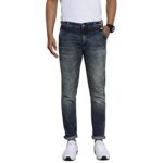 The Indian Garage Co Men Slim Fit Solid Mid-Rise Stretchable Mid Rise Jeans Blue, 30