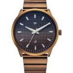 Fastrack Vyb Arcane with Quartz Analog Black+Coffee Dial Coffee Brown Stainless Steel Strap Watch for Men – FV30047QM01W