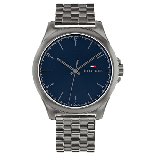 Tommy Hilfiger Quartz Navy Dial Stainless Steel Strap Watch for Men