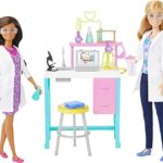 Barbie Science Lab Playset with 2 Dolls, Lab Bench and 10+ Accessories