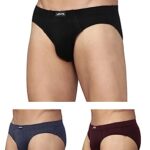 Levi’s Men’s Cotton Brief (Pack of 3) (PR80946_Black, N.Melange, Wine_Medium_Multicolor_M)