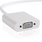 Madhabi Mini DP to VGA Adapter 1080p, Thunderbolt to VGA Female Converter for MacBook Pro/Air, Windows Laptop, Monitor, Projector – Plug & Play
