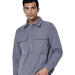 Qube By Fort Collins Shacket for Men – Stylish & Trendy Shirt-Style Jacket Outerwear for Men