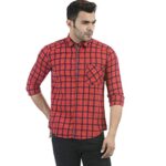 Pepe Jeans Men’s Regular Fit Shirt (PM306702_RED XL)