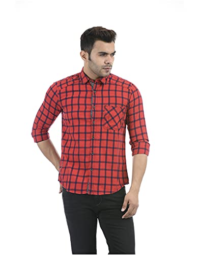 Pepe Jeans Men’s Regular Fit Shirt (PM306702_RED XL)