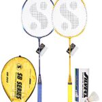 Silver’s SB 503 Badminton Racquet Combo, Steel, Multicolour