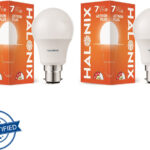 HALONIX 7 W Basic Round B22 LED Bulb(White, Pack of 2)