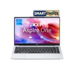 Acer Aspire One, Intel Core Celeron N4500, 8GB LPDDR4 RAM/ 512GB SSD, 14.0″/35.56cm WXGA Display, Intel UHD Graphics, Win 11 Home, Pure Silver, 1.3 Kg, A114-45, Thin and Light Laptop