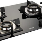 Glen Elite Built In Hob 3 Burner 60 cm | Double Ring Forged Brass Burner | Toughened Glass Automatic Hob(3 Burners)