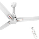 Polycab Wizzy Neo100% CopperHigh Air Delivery with 4 Year Warranty BLDC Motor with Remote 1200 mm Ceiling Fan(5 Star | White Rose Gold | Pack of 1)