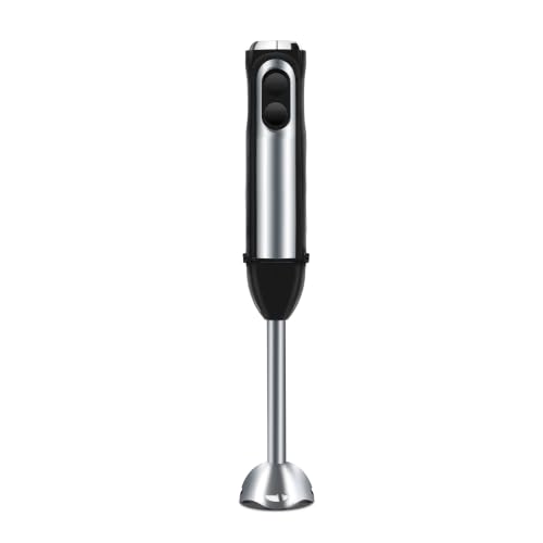Wipro Elato FMB 201 Hand Blender|Powerful 200 Watt Copper Motor With Rust Free Steel Arm|Dual Mode Multi-functional|Four In One Blade-Churn, Whip,Blend &Whisk|Sleek & Ergonomic|Black|2- Year Warranty