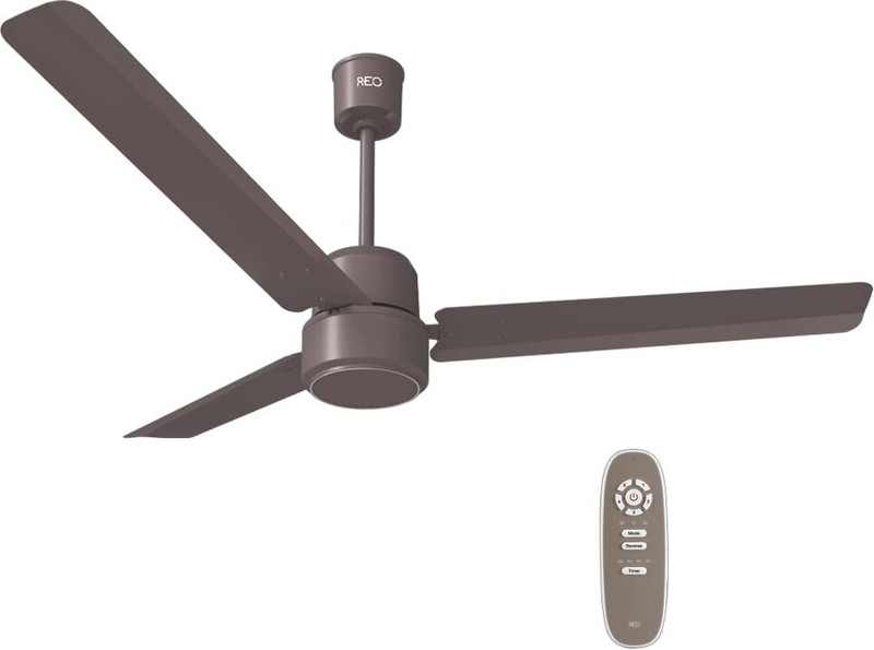 Reo by Havells Unnovate|Remote Controlled|Reverse Rotation Mode| Timer Setting| Low Noise with 2 Year Warranty BLDC Motor 1200 mm Ceiling Fan(5 Star | Cocoa Brown | Pack of 1)