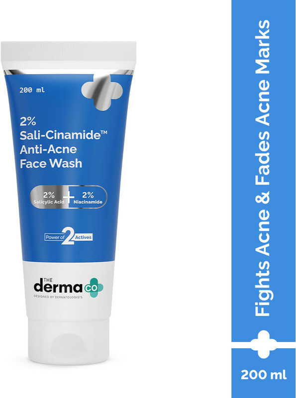 The Derma Co 2% Sali-Cinamide Anti-Acne  with 2% Salicylic Acid & 2% Niacinamide Face Wash(200 ml)