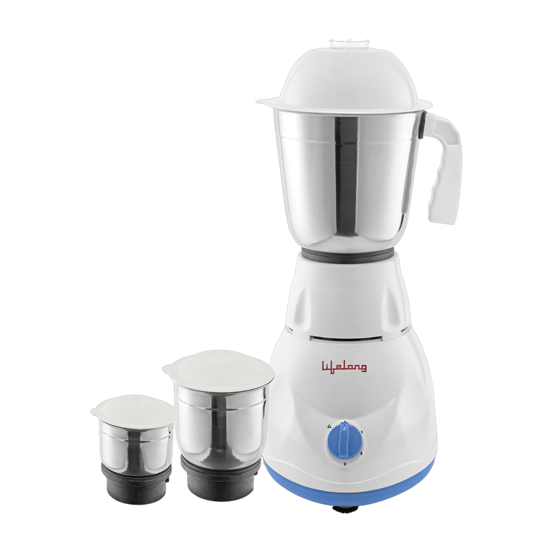 Lifelong Power Pro 500 W Mixer Grinder(Power Pro – LLMG20 | 3 Jars | Blue)