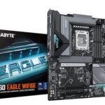 GIGABYTE B860 Eagle WIFI6E ATX Motherboard – LGA 1851, DDR5 9066MHz (OC), Triple M.2, PCIe 5.0, Wi-Fi 6E, Bluetooth 5.3, 2.5GbE LAN, USB 3.2 Gen2x2