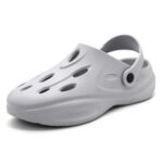 Red Tape Men’s Stunner Comfortable Clogs || Sandals with Adjustable Back Strap for Men Light Grey